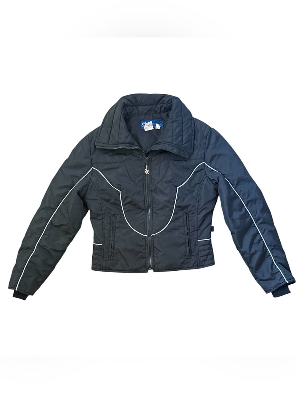 Obermeyer Tamra Vintage Black Zip Up Nylon Ski Jacket